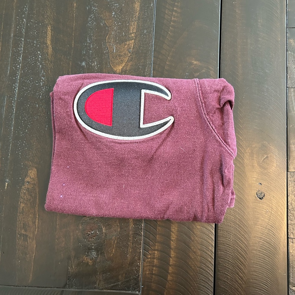 burgundy champion tee